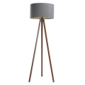 Stojeća lampa STANDART 1xE27/60W/230V siva/wenge