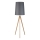 Stojeća lampa WALZ 1xE27/25W/230V siva/drvo