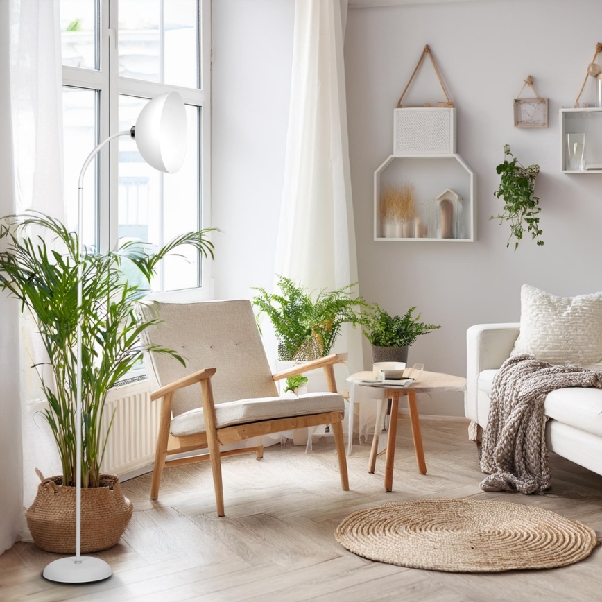 Stojeća lampa ZACK 1xE27/15W/230V bijela