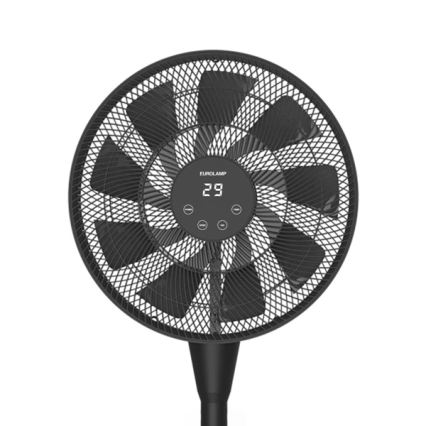 Stojeći ventilator 25W/230V Ø 40 cm, crne boje, s daljinskim upravljačem