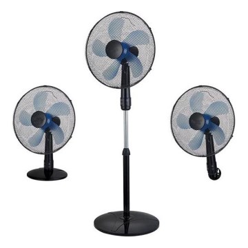 Stojeći ventilator 3 u 1, 50 W/230 V, promjer 40 cm, crne boje