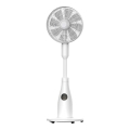 Stojeći ventilator s efektom magle 50W/230V 126 cm bijeli + daljinski upravljač