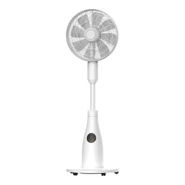Stojeći ventilator s efektom magle 50W/230V 126 cm bijeli + daljinski upravljač