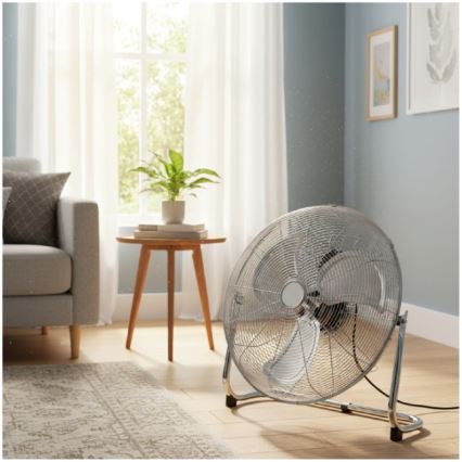 Stojeći ventilator VIENTO 200W/230V, sjajni krom