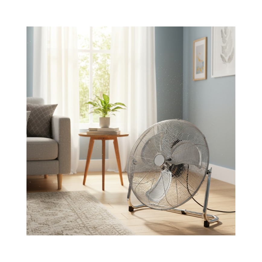 Stojeći ventilator VIENTO 200W/230V, sjajni krom
