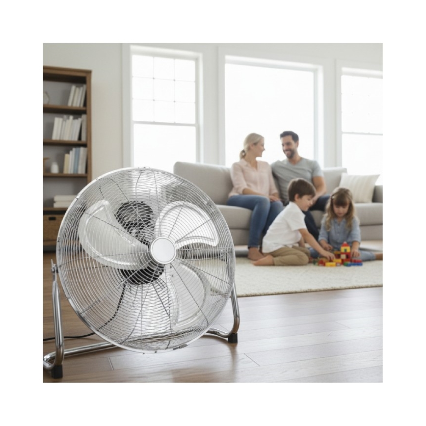 Stojeći ventilator VIENTO 200W/230V, sjajni krom