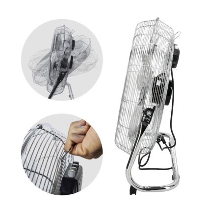 Stojeći ventilator VIENTO 200W/230V, sjajni krom