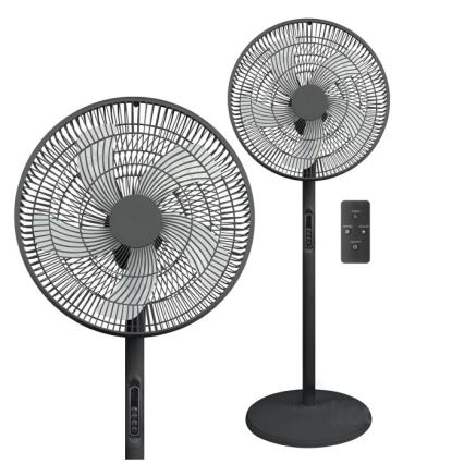 Stojeći ventilator VIENTO-R 40W/230V crni + daljinski upravljač