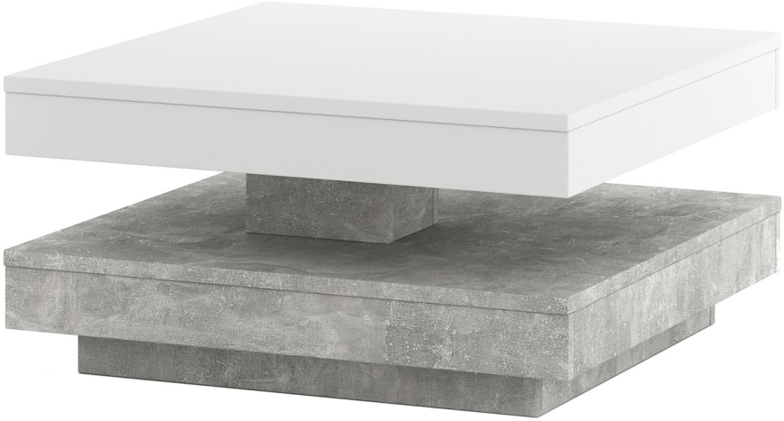 Stol TIMO bijela/siva, betonski