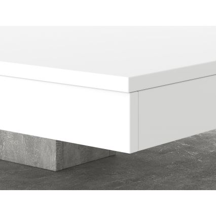 Stol TIMO bijela/siva, betonski