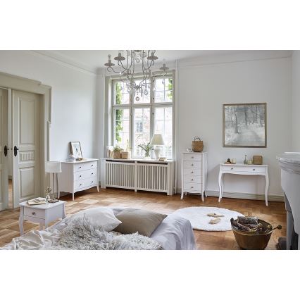 Stolić za odlaganje BAROQUE 55x96,5 cm bijela