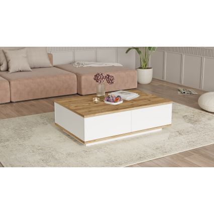 Stolić za kavu 28,6x90 cm bor atlantic/bijela