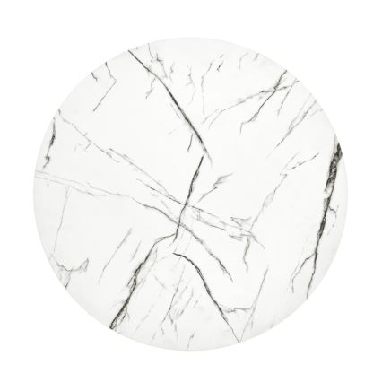 Stolić za kavu ANTICA 41x55 cm crna/dekor mramora