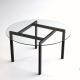 Stolić za kavu BALANCE 42x75 cm crna/prozirna