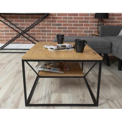 Stolić za kavu BASICLOFT 40x80 cm crna/smeđa