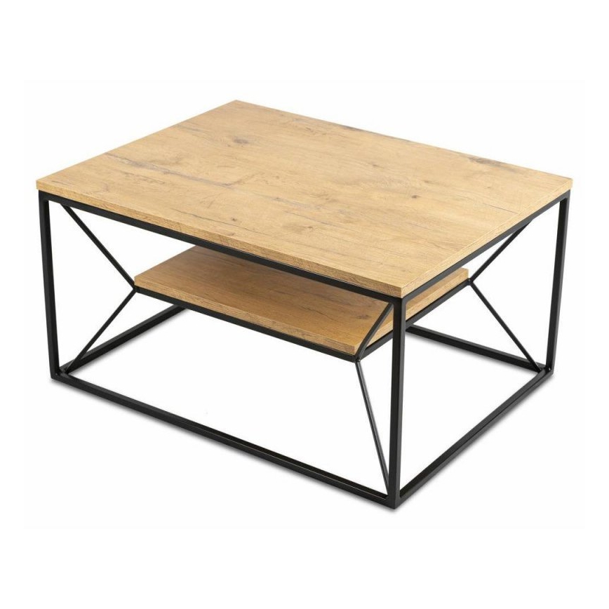 Stolić za kavu BASICLOFT 40x80 cm crna/smeđa