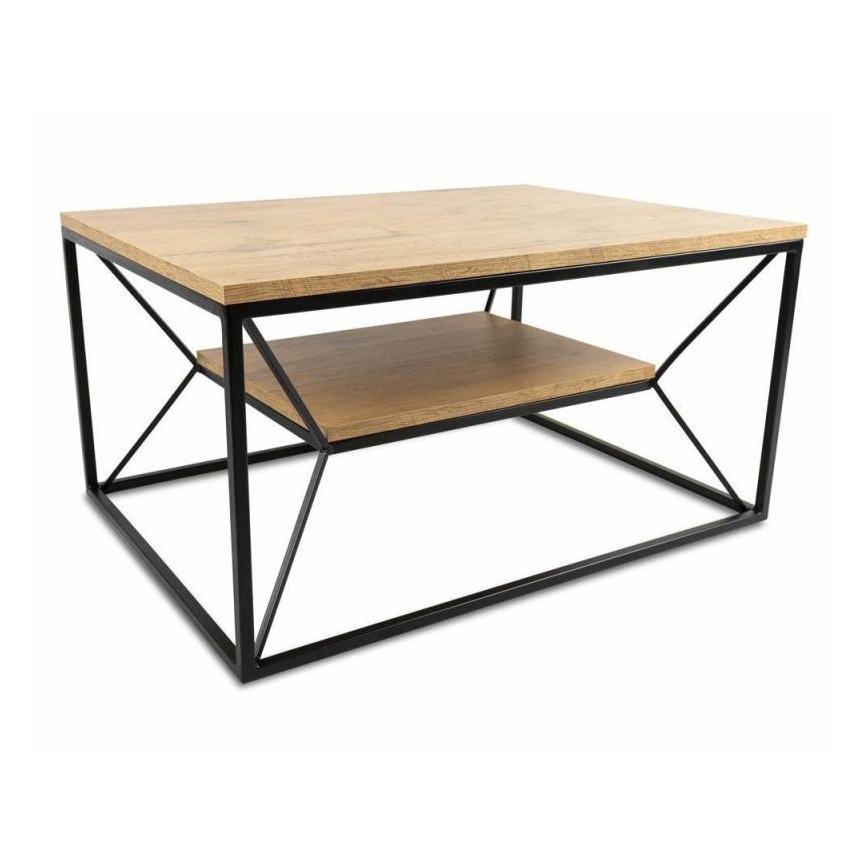 Stolić za kavu BASICLOFT 40x80 cm crna/smeđa