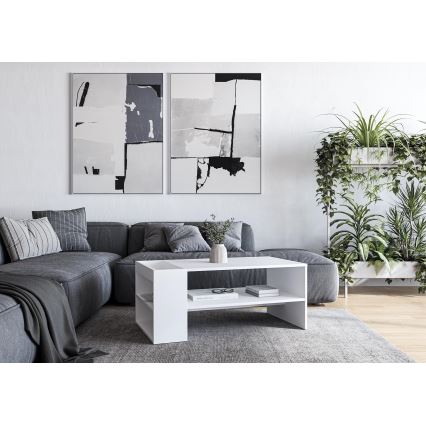 Stolić za kavu BELA 100 x 42 cm, bijela