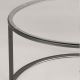 Stolić za kavu BERLIN 60x45 cm crna/prozirna
