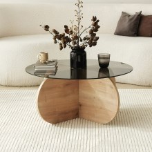 Stolić za kavu BUBBLE 35x75 cm smeđa/crna