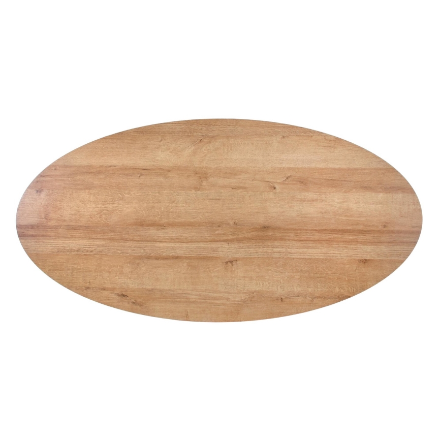 Stolić za kavu s ladicom CAROLINA 41x120 cm zlatni hrast/crna