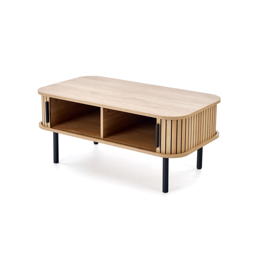 Stolić za kavu CASA 90x50 cm smeđa/crna