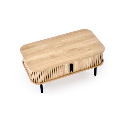 Stolić za kavu CASA 90x50 cm smeđa/crna