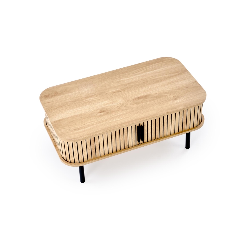 Stolić za kavu CASA 90x50 cm smeđa/crna