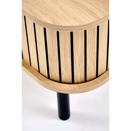 Stolić za kavu CASA 90x50 cm smeđa/crna