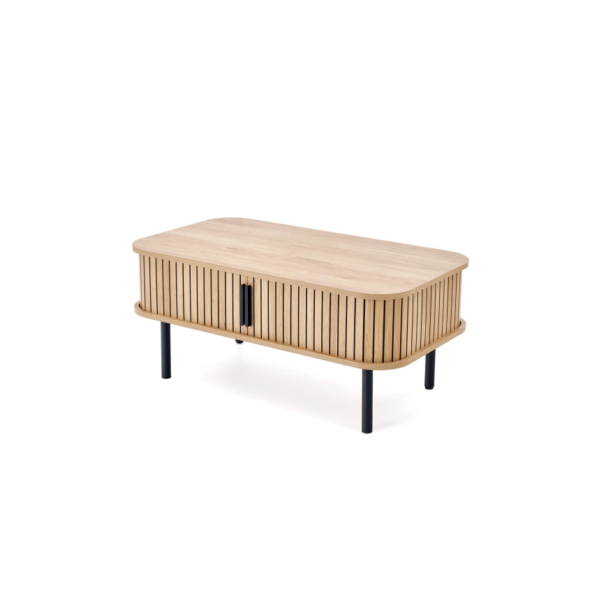 Stolić za kavu CASA 90x50 cm smeđa/crna