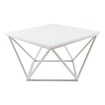 Stolić za kavu CURVED 60x60 cm bijela