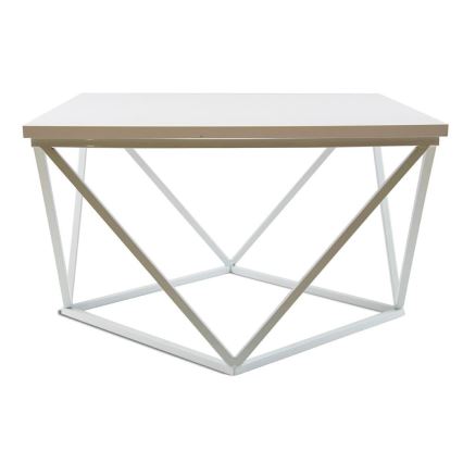 Stolić za kavu CURVED 60x60 cm bijela