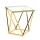 Stolić za kavu DIAMANTA 50x50 cm zlatna/prozirna