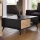 Stolić za kavu DIAMOND 40x104 cm crna/hrast evoke