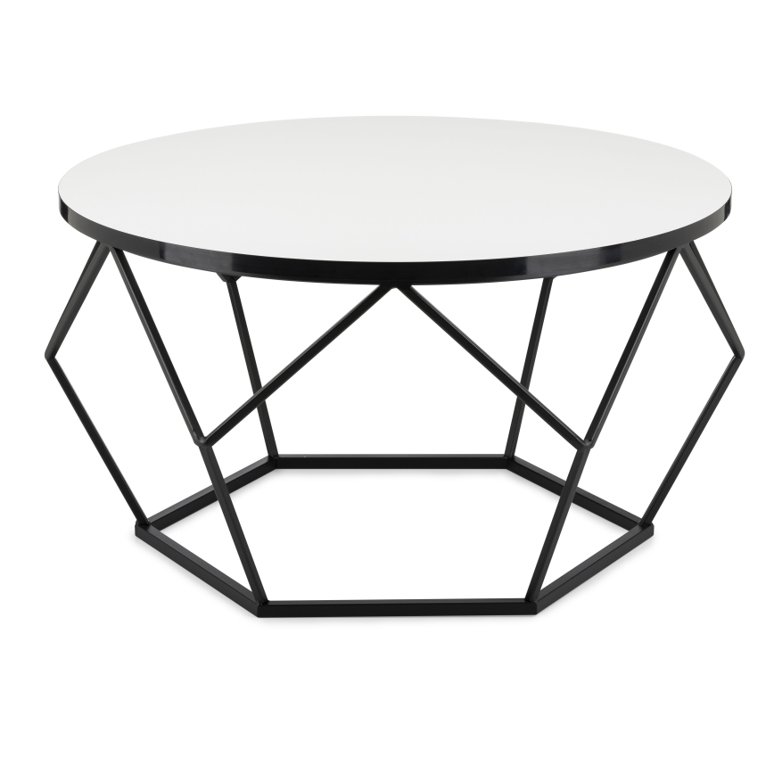 Stolić za kavu DIAMOND 40x70 cm bijela/crna
