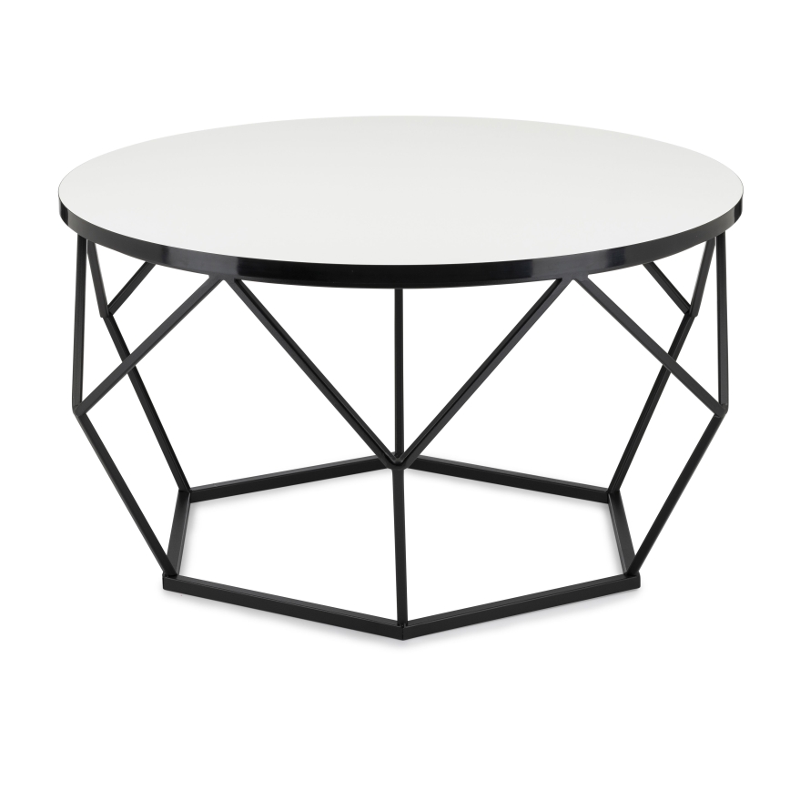 Stolić za kavu DIAMOND 40x70 cm bijela/crna