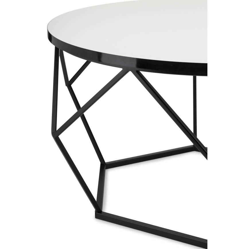 Stolić za kavu DIAMOND 40x70 cm bijela/crna