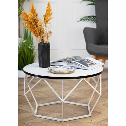 Stolić za kavu DIAMOND 40x70 cm crna/bijela