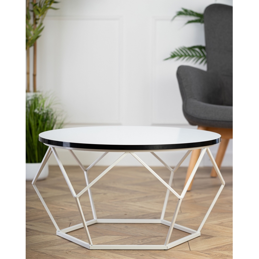 Stolić za kavu DIAMOND 40x70 cm crna/bijela