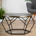 Stolić za kavu DIAMOND 40x70 cm crna/zlatna