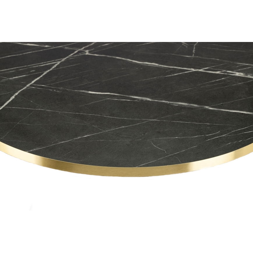 Stolić za kavu DIAMOND 40x70 cm crna/zlatna