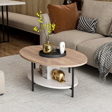 Stolić za kavu ELIS 36x90 cm hrast/bijela