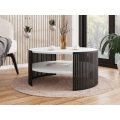 Stolić za kavu FIKOLI 40x75 cm crna/bijela