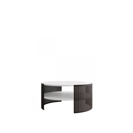 Stolić za kavu FIKOLI 40x75 cm crna/bijela