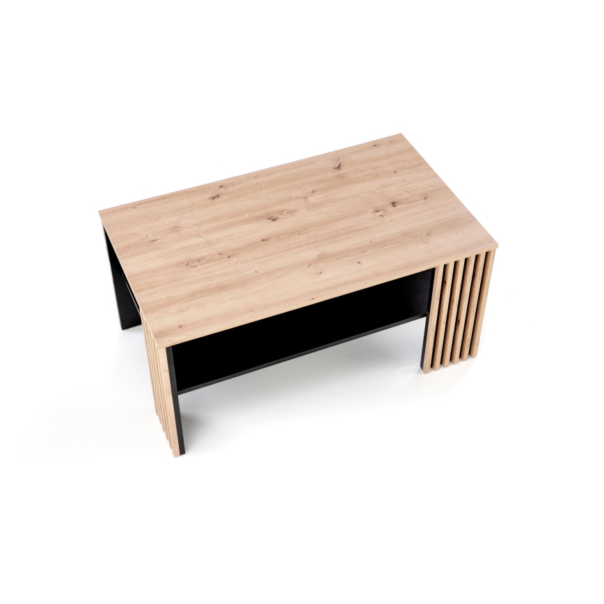 Stolić za kavu FORMA 110x65 cm smeđa/crna