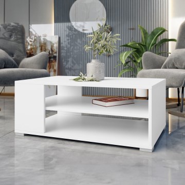 Stolić za kavu GIMREN 40x100 cm bijeli
