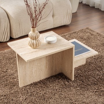 Stolić za kavu HARMONY 40x80 cm bež