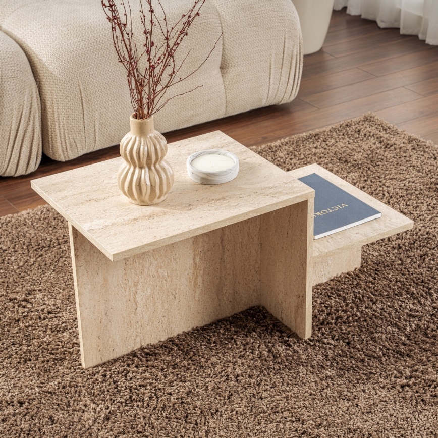 Stolić za kavu HARMONY 40x80 cm bež