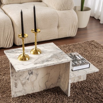 Stolić za kavu HARMONY 40x80 cm dekor mramora