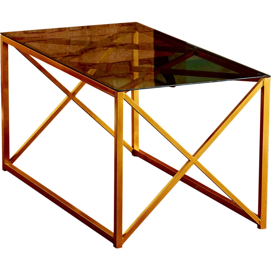 Stolić za kavu ILIOMAR 46,6x94 cm zlatna/crna